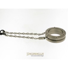 CHIMENTO portachiavi acciaio e titanio referenza 82131147 new